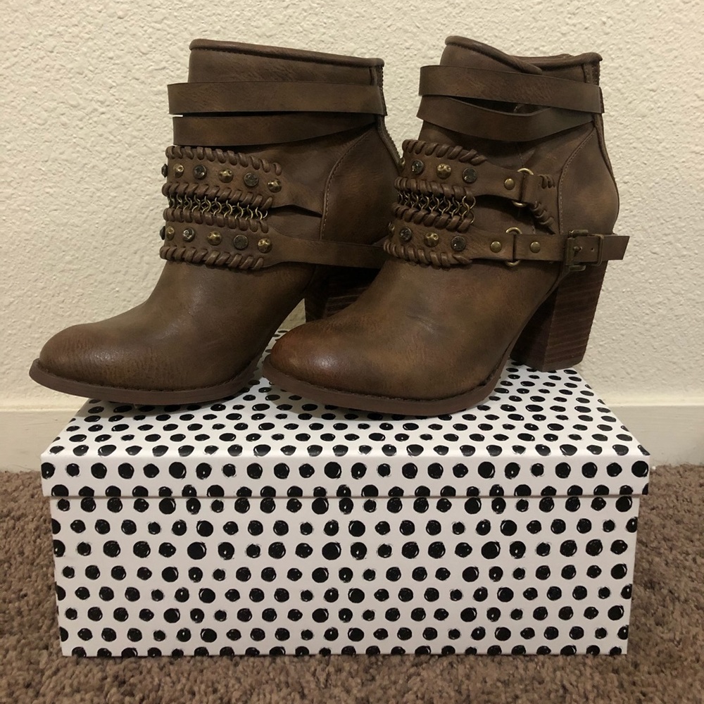 Brown booties